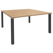 Table de réunion carrée 140x140 cm Lounge 4 pieds Simmob