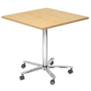 Table de réunion carrée 80x80cm réglable en hauteur - Hammerbacher