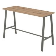 Table de réunion haute 175x68x104cm chêne