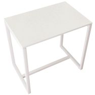 Table de réunion haute Easy Office 4 personnes plateau Blanc - Manutan Expert