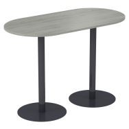 Table de réunion haute Lila oblong 2 pieds - MBA