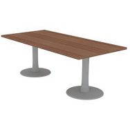 Table de réunion plat rectangulaire 210x100 noyer canaletto