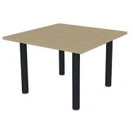 Table de réunion plateau carré 110x110 Chêne