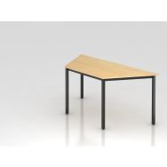 Table de réunion trapèze à pieds noirs - 160x69 cm - Hammerbacher