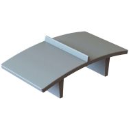 Table de tennis de table béton Tekfoot - gris lisse
