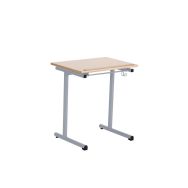 Table fixe Atlas pour handicapé plateau fixe 70 x 50 cm, piètement gris