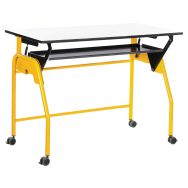 Table flexible Biplan plateau effaçable à sec et tablette - IA France