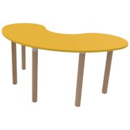 Table haricot Filou 150x75 cm T3 tournesol