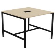 Table haute Astro 140 x 143 cm pied métal et top access