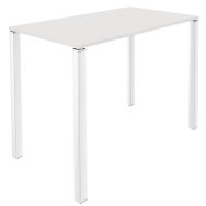 Table haute Lounge 4 pieds L140 x P60 x H105 coloris Blanc/Blanc