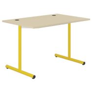 Table info Hubbe prof. 80 cm T6 mélaminé chants polypro. - Mobidecor