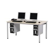 Table informatique Figura 160x80 cm plateau stratifié sans accès goulotte