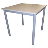 Table informatique Figura plateau mélaminé sans accès goulotte Manutan Expert