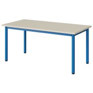 Table maternelle Atlas plateau stratifié beige chant ABS 120x60 T2 bleu