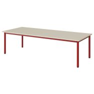 Table mat. Atlas rectangle mélaminé beige chants ABS - Manutan Expert