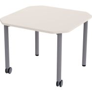 Table mobile Géométra carrée 70x70 cm - Manutan Expert