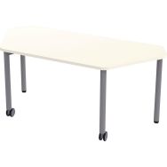 Table mobile Géométra grand trapèze 60° 124x60,5 cm - Manutan Expert