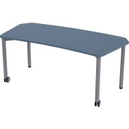 Table mobile Géométra incurvée 126x64,5 cm - Manutan Expert
