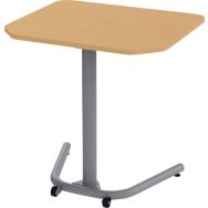 Table mobile Nomade rectangulaire 70x60 cm stratifié T7 Hêtre