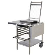 Table mobile inox pour guitare