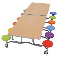 Table mobile rectangulaire 12 assises