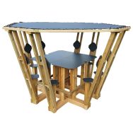 Table pique-nique couverte pin/HPL - Avenir Mobiliers
