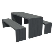 Table pique nique ARCHE 180 cm plastique recyclé - Espace Urbain