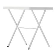 Table pliante Bistrot 70 - 68 x 68 cm - blanc