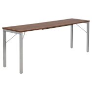 Table pliante Séminaire rectangulaire 200 x 50 cm noyer