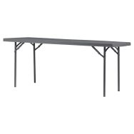 Table pliante XL180 - 183 x 76 cm - gris bleuté