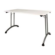 Table pliante reconditionnée - Plateau blanc