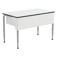 Table rectangle professeur Plus 120x65 cm blanc-Mirplay School