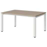 Table rectangulaire Malibu 120x80 T3 Chant ABS chêne/blanc