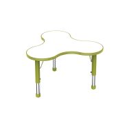 Table réglable Clémence Trèfle 74 x 80 cm Vert/blanc