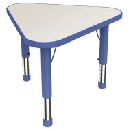Table réglable Clémence Triangulaire 67 x 60 cm Bleu/blanc