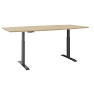 Table réglable en hauteur forme tonneau Oréa 2 moteurs