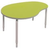 Table réglable seed Kidney piètement gris H46-58 cm-Vanerum