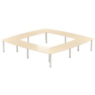 Table réunion Atem 20 personnes pieds ronds - MBA