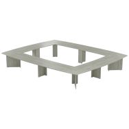 Table réunion Atem 22 personnes pieds panneaux - MBA