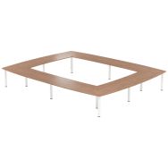 Table réunion Atem 22 personnes pieds ronds - MBA