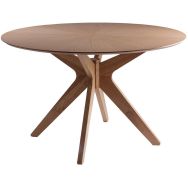 Table réunion Carmel Ø 120 cm plateau plaqué Chêne