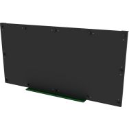 Tableau ardoise mural 2 x 1 m avec auget - noir/vert