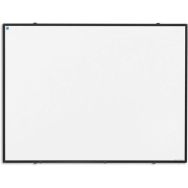 Tableau blanc Softline cadre noir acier émaillé blanc - Smit Visual
