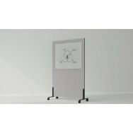 Tableau blanc acoustique mobile Silva - Smit Visual