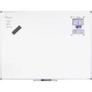Tableau blanc émaillé 800° magnétique et effaçable à sec.