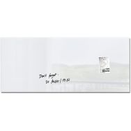Tableau magnétique en verre - 1300x550x15mm - super blanc - Sigel
