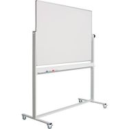 Tableau pivotant RC10mm profilé revêtu blanc/blanc-100x200 cm