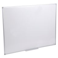 Tableau simple émaillé blanc cadre acier - 90 x 120 cm