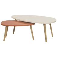 Tables gigognes Bellecombe Terracotta