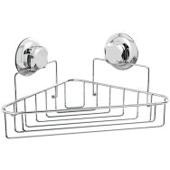 Tablette d'angle métal double ventouses